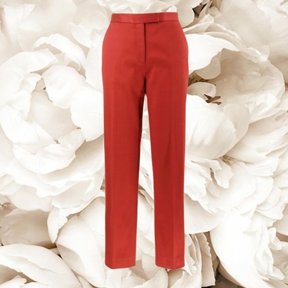 T by Alexander Wang Pants - T Alexander Wang Pants High Rise Burnt Orange Tapered Ankle Trousers w/Pockets